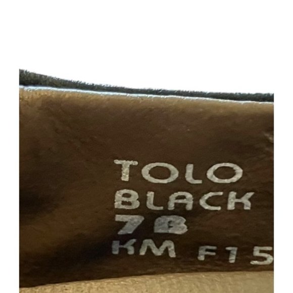 Earthies TOLO Black Leather Flat Ballet Slip On Comfort Shoes Women's Sz 7 - Picture 16 of 16